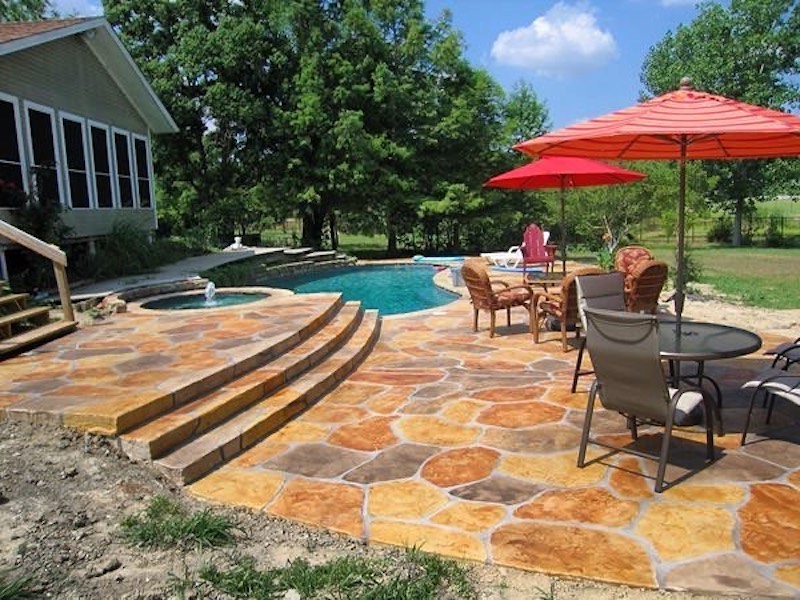 patio stamped concrete patterns