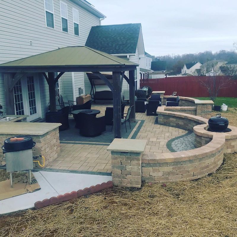 paver patio border ideas