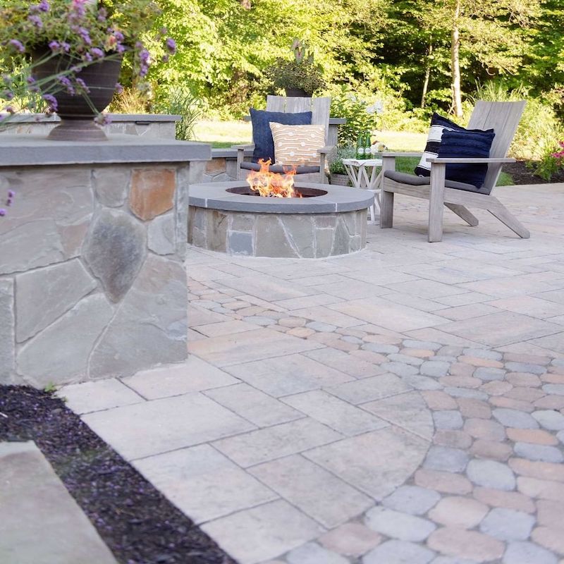 paver patio with fire pit ideas