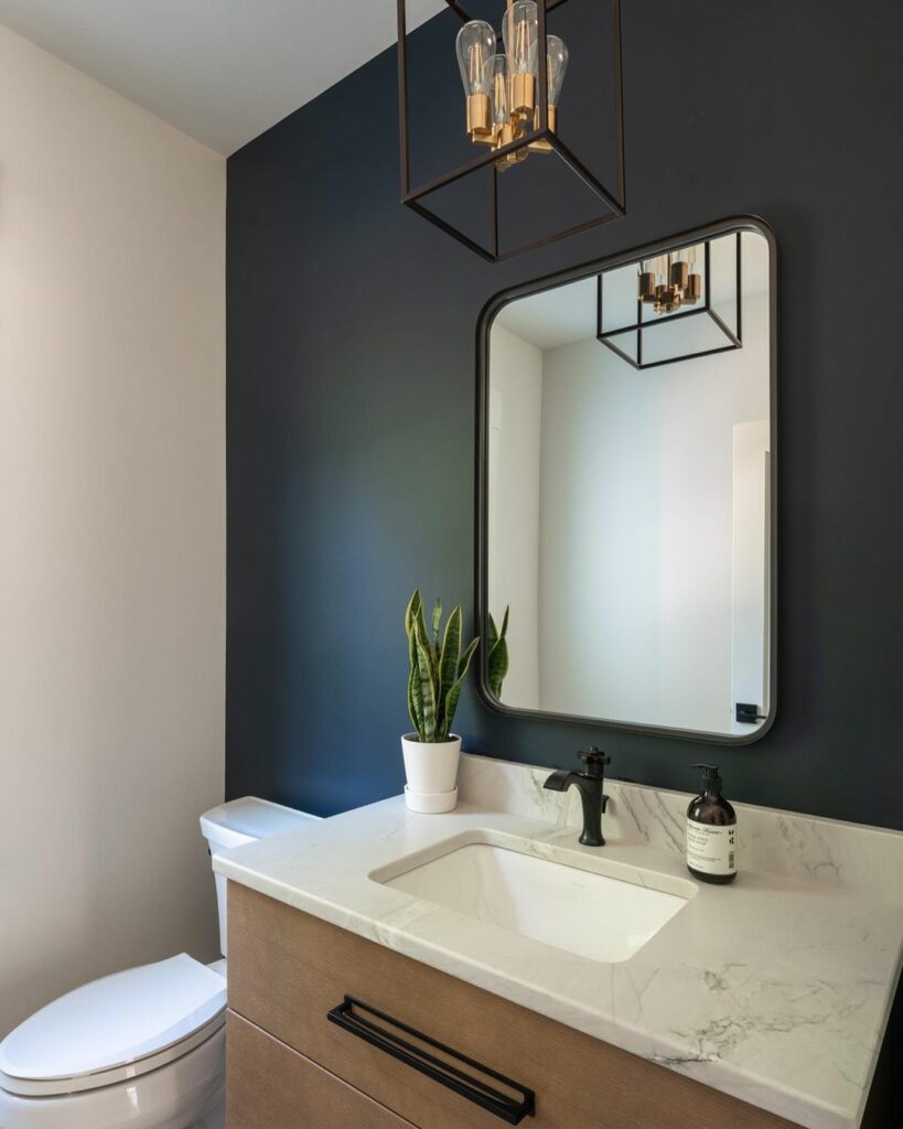 powder room vanity