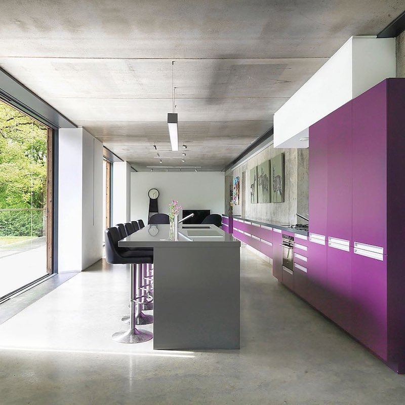 purple kitchen cabinets cupboards