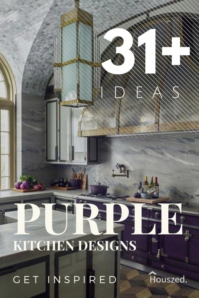 purple kitchen designs