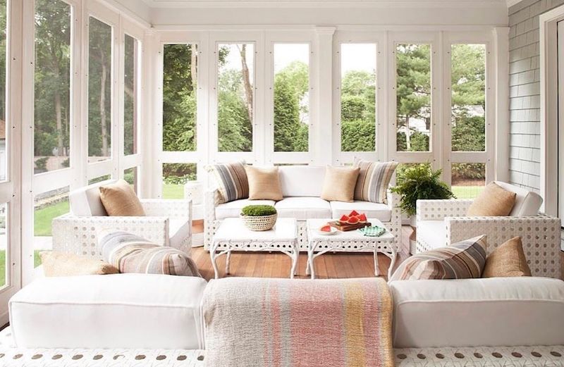screened in patio furniture ideas