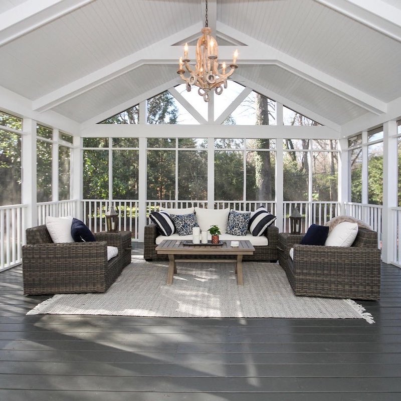screened porch decorating ideas