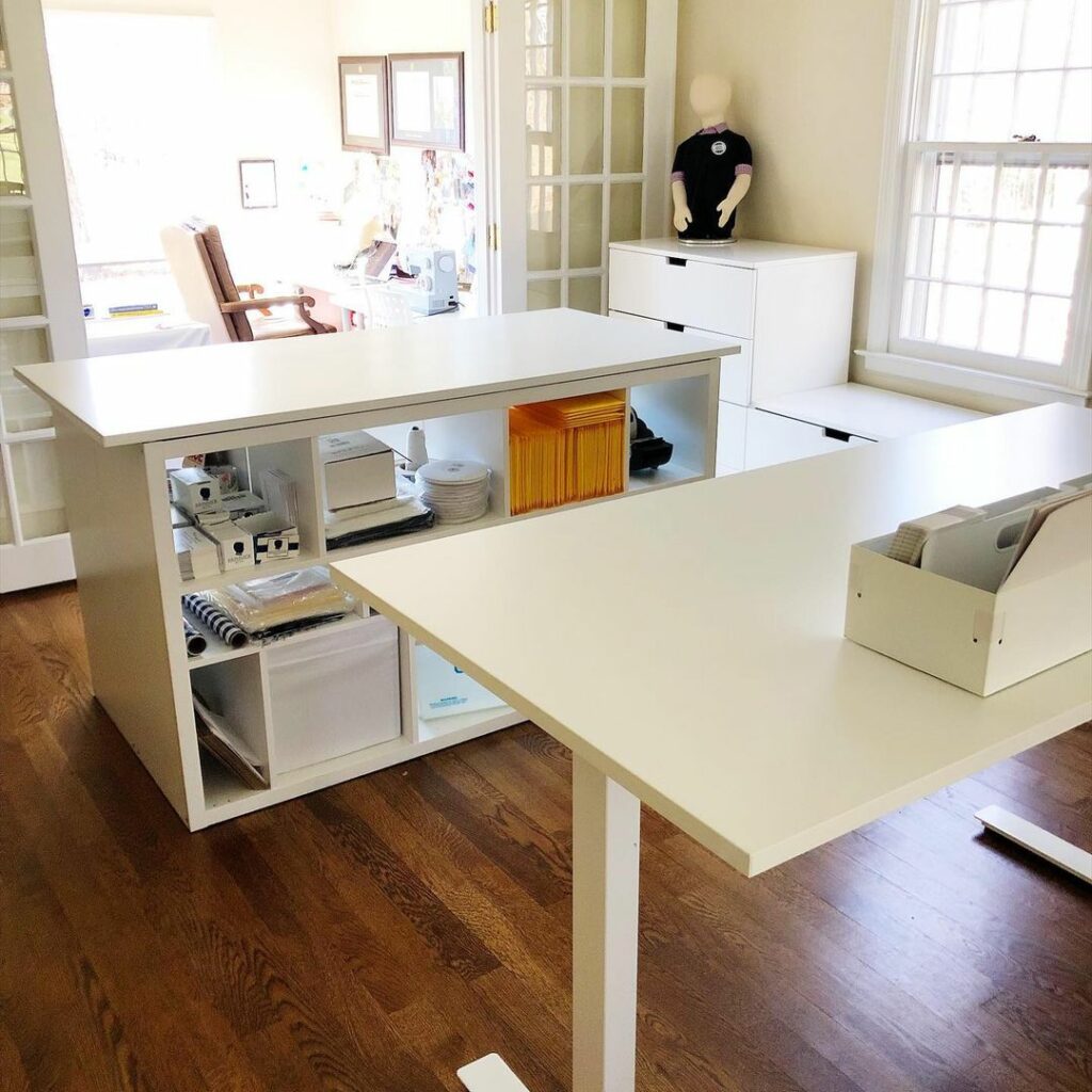 sewing room ideas using ikea furniture