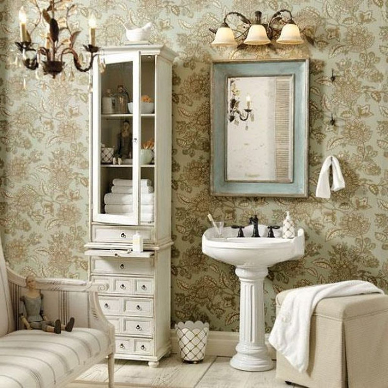 shabby chic bathroom set