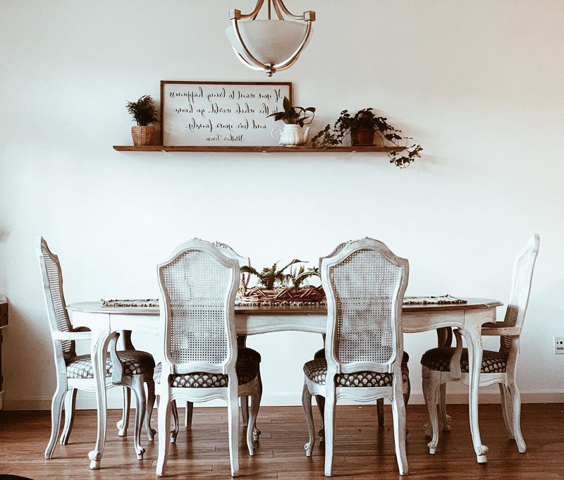 shabby chic dining table ideas