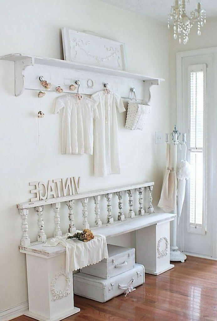 shabby chic foyer decorating ideas
