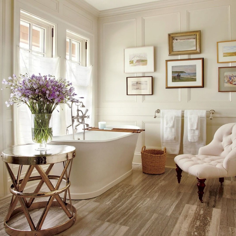 shabby chic home bathroom decor