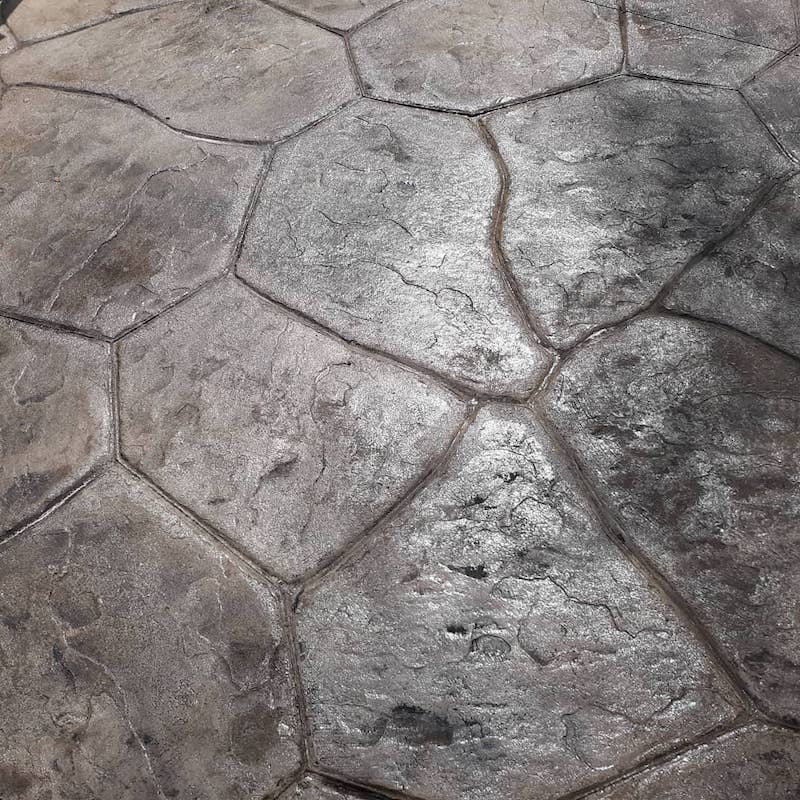 slate stamped concrete patio ideas
