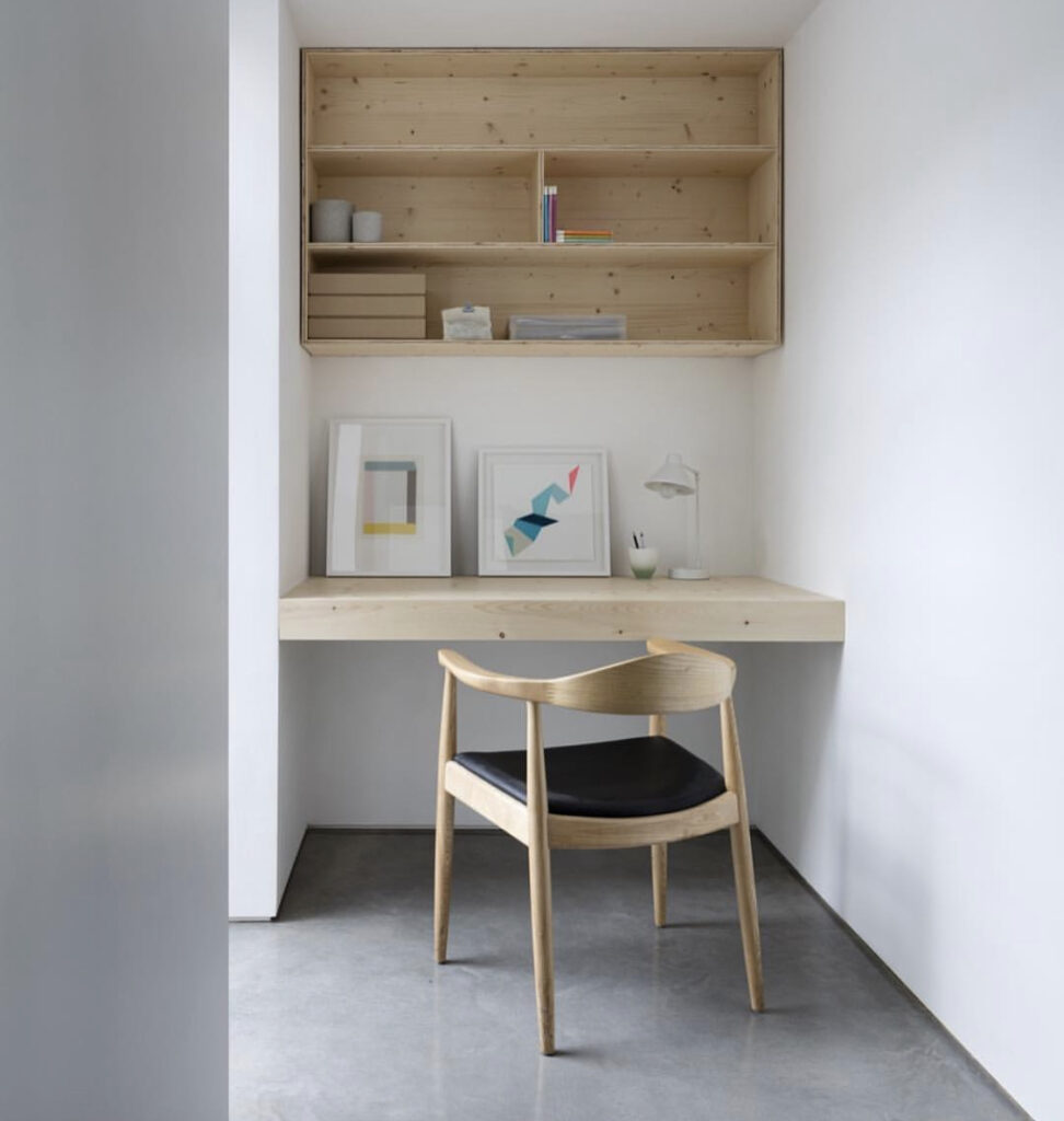 small floating desk