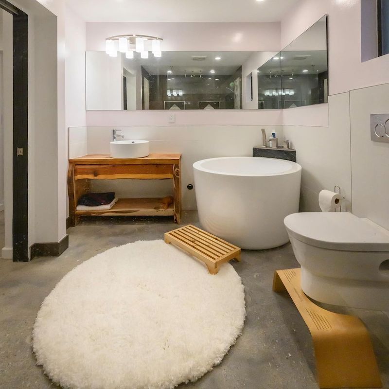 soaking tub shower combo small japanese style