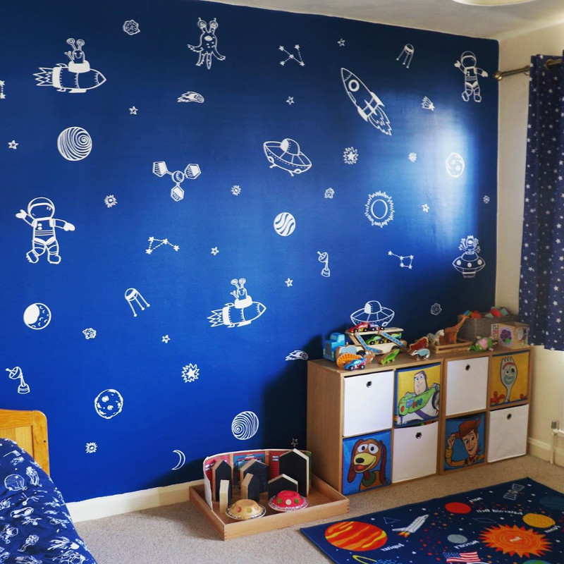 solar system theme bedroom