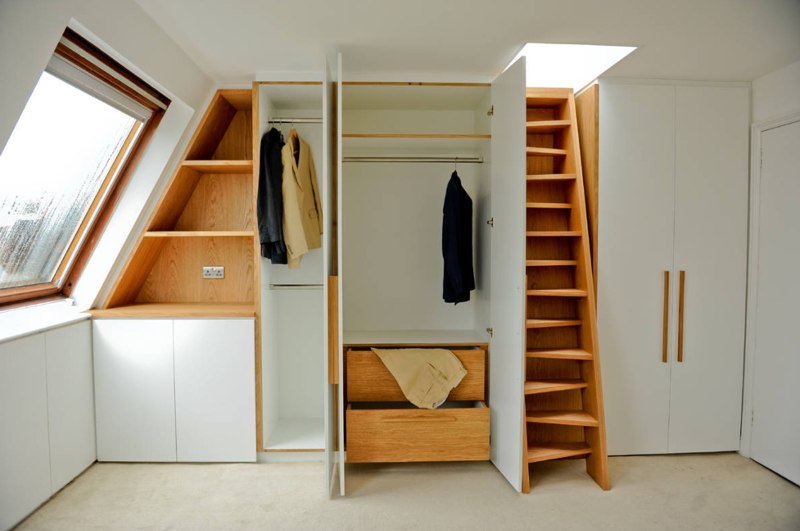 space saver loft stairs