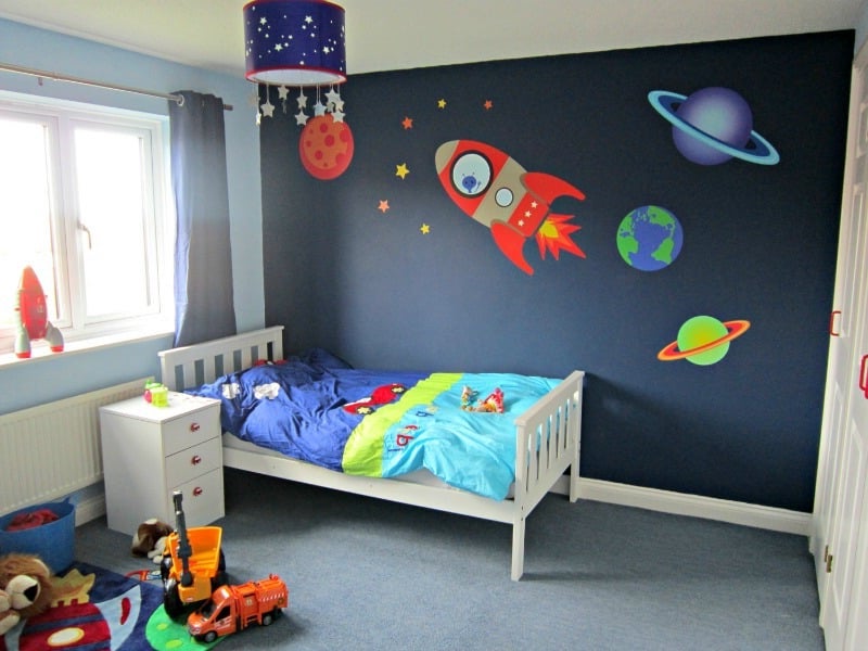 space theme bedroom
