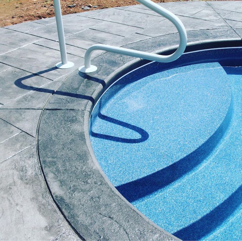 stamped concrete patio design