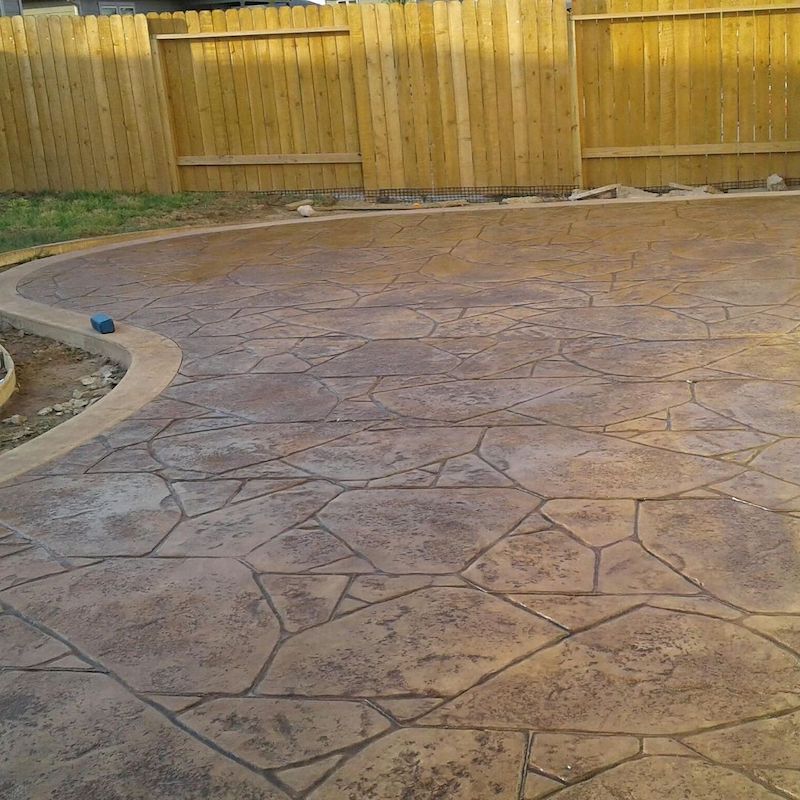 stamped concrete patio designs ideas