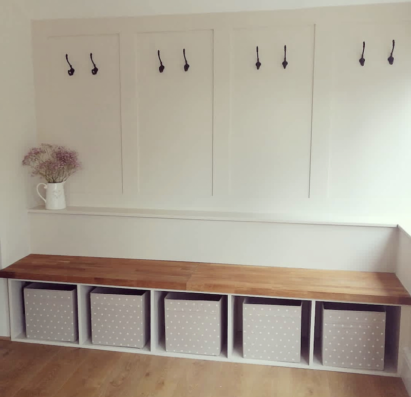 storage entryway bench
