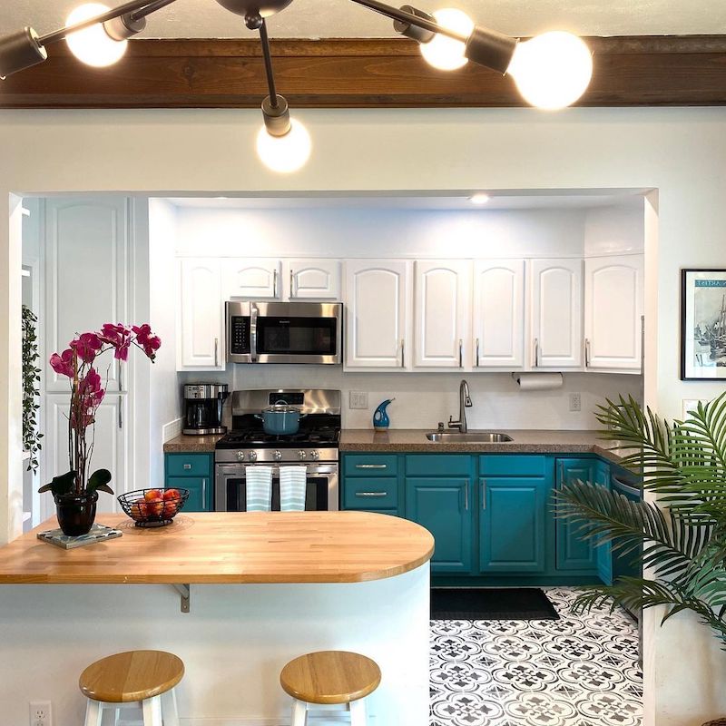 turquoise kitchen decor