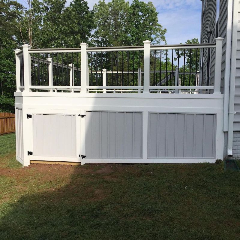 unique deck skirting ideas