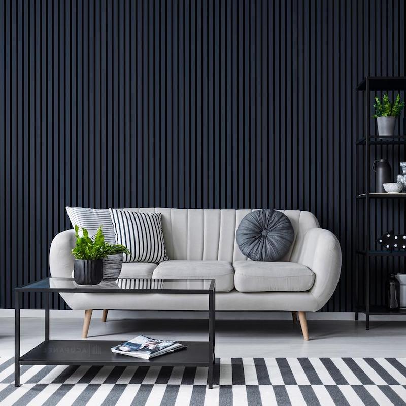 vertical wood slat wall
