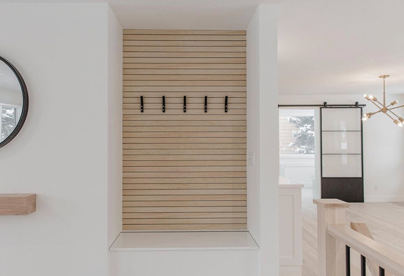 wood slat accent wall diy