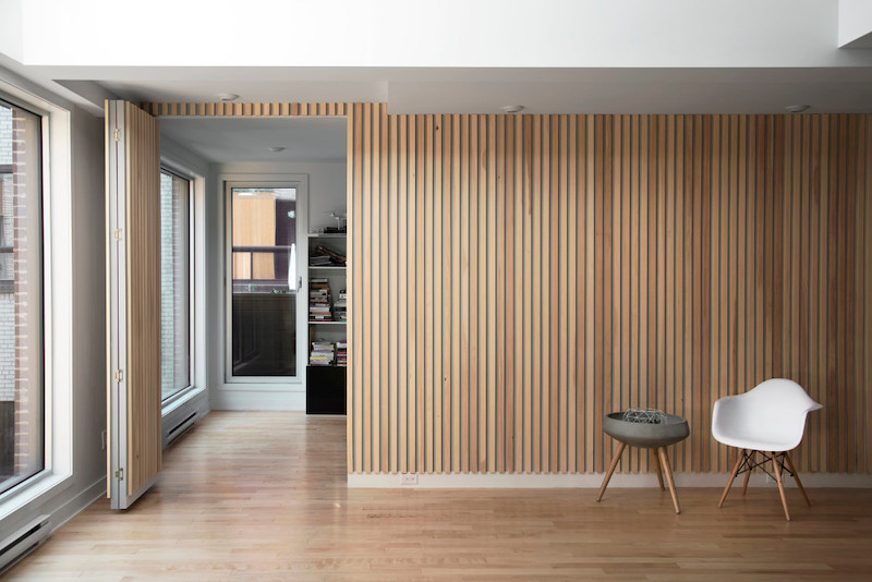 wood slat interior design