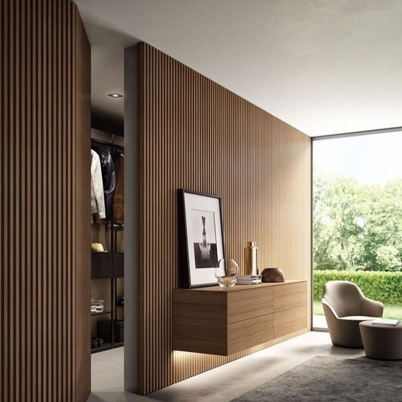 wood slat walls