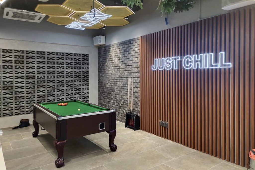 game room ideas for rectangular basement