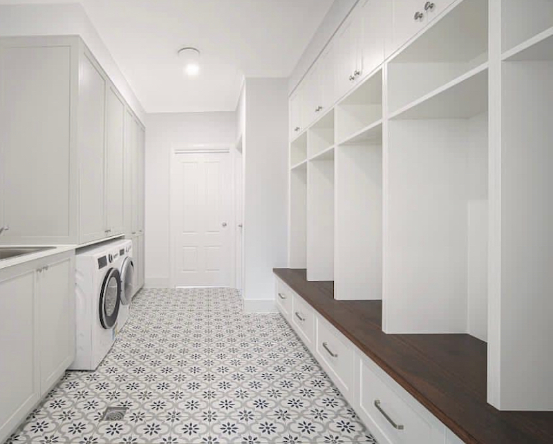 laundry room mudroom combo