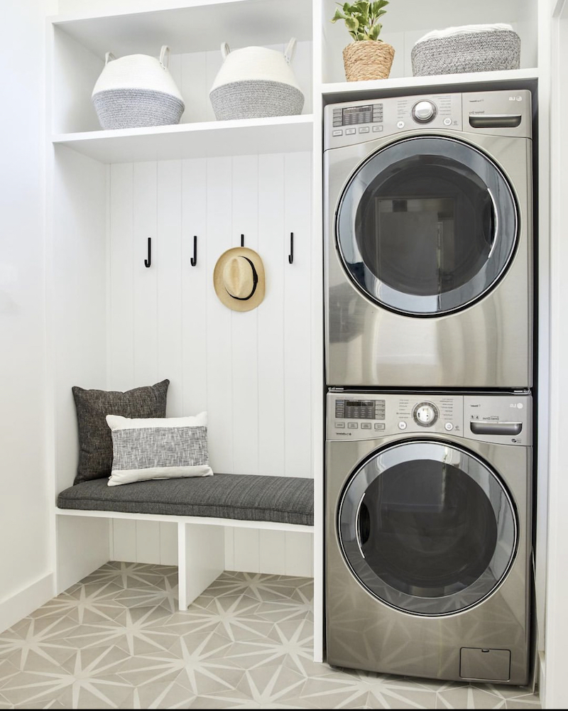 mudroom and laundry room