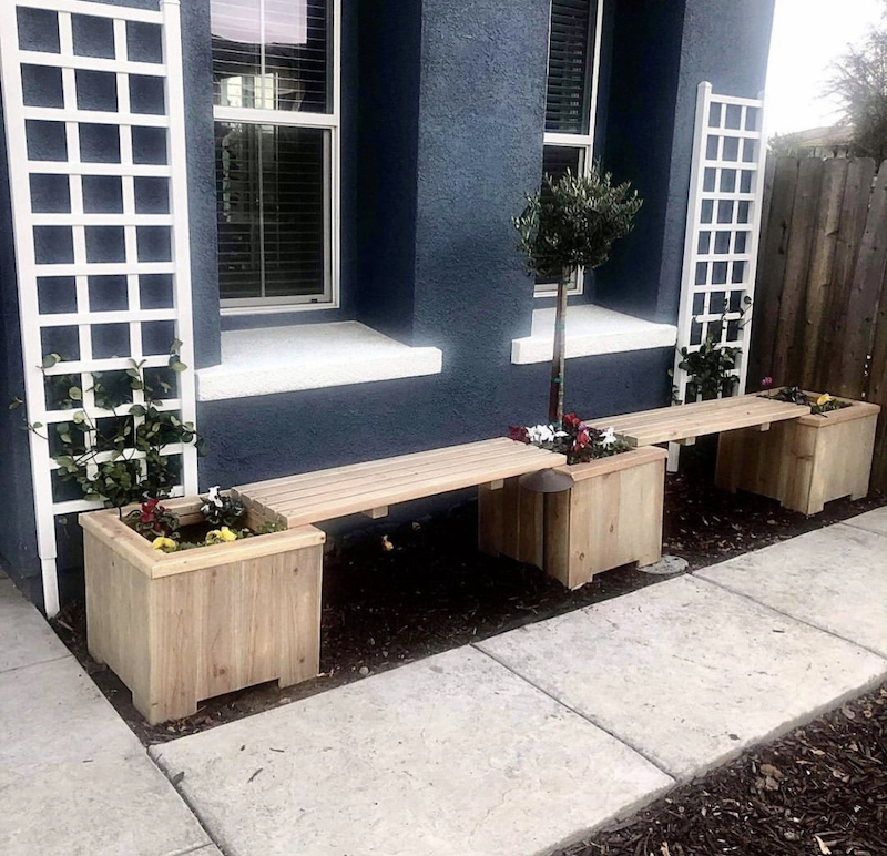 27+ Planter Bench Ideas That Make You Want to Sit Down in 2024 Houszed