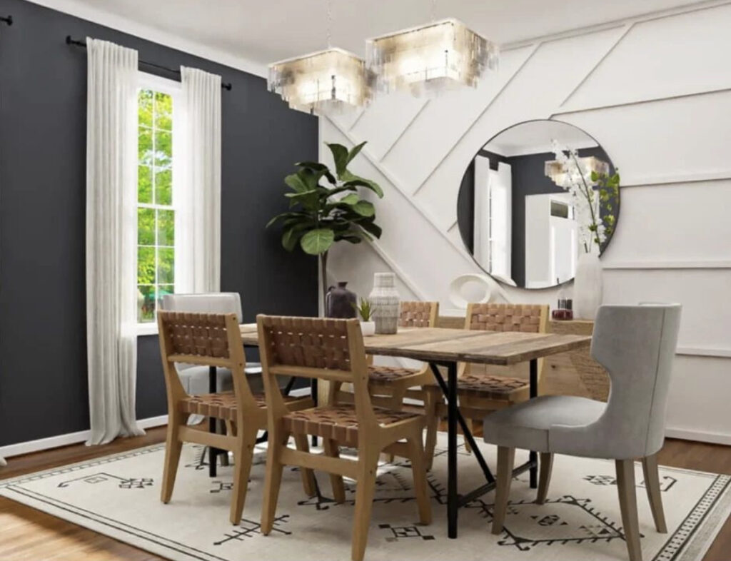 accent wall ideas for dining rooms
