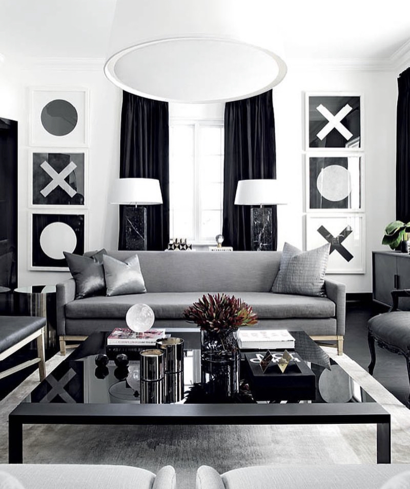 47+ Black and White Living Room Ideas That Simply Work | Houszed