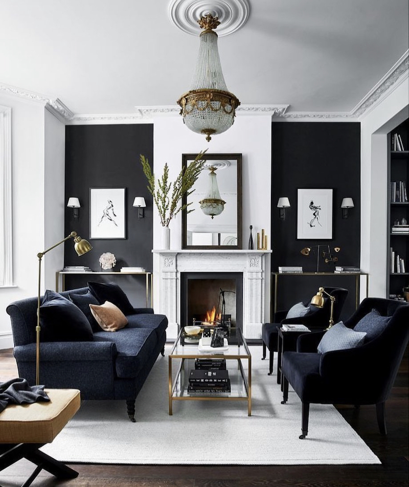 47+ Black and White Living Room Ideas That Simply Work | Houszed