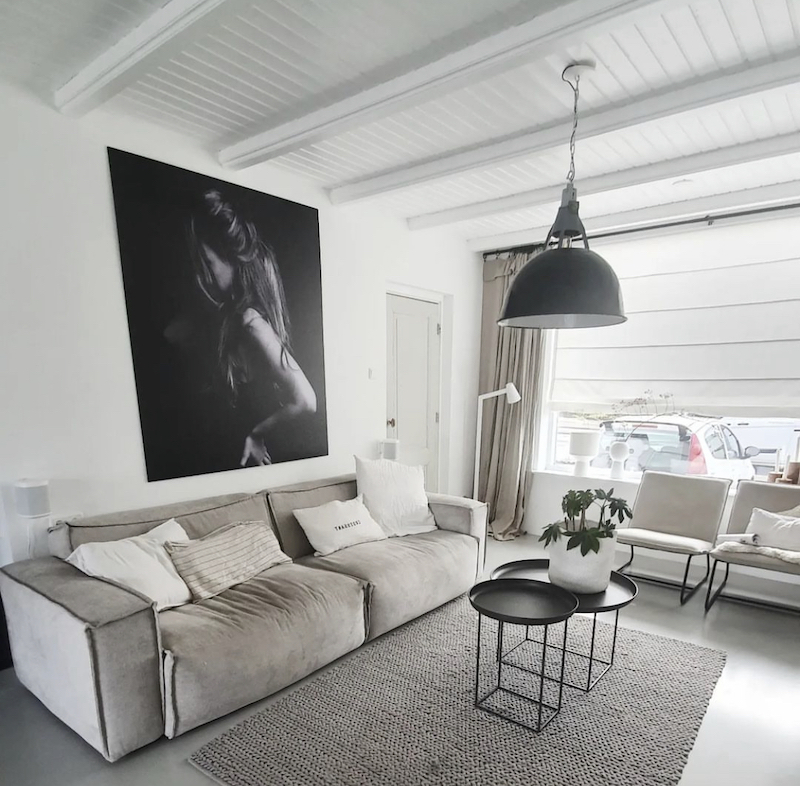 blue black and white living room ideas