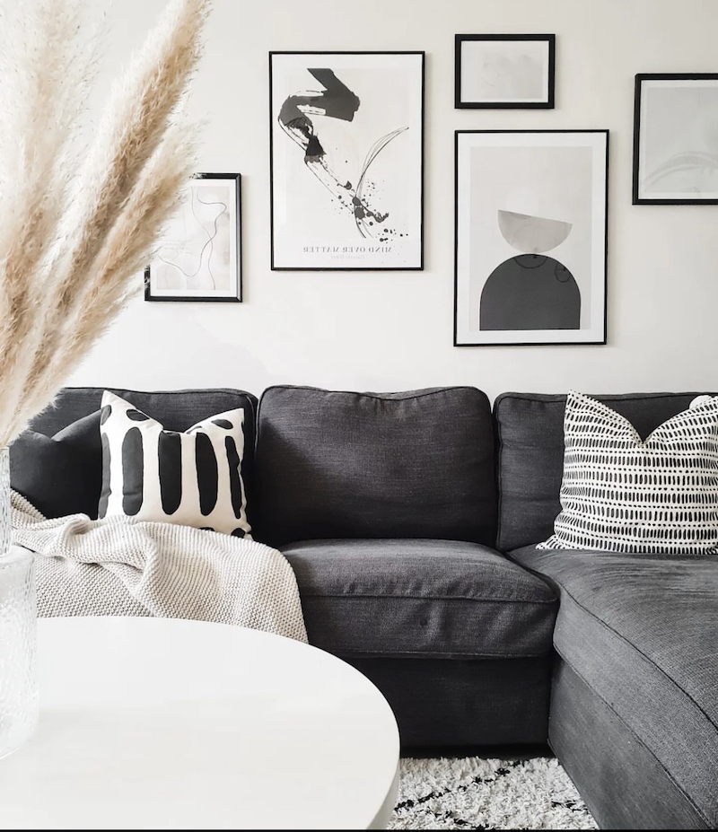 furniture black and white living room ideas