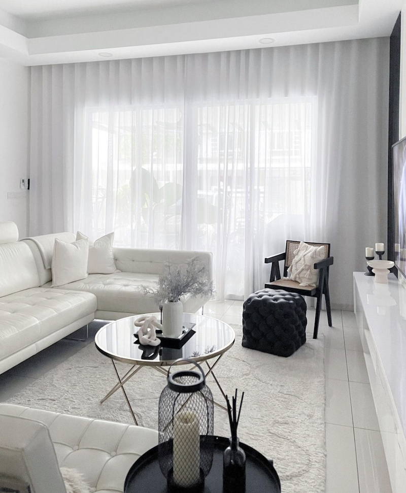 gray black and white living room ideas