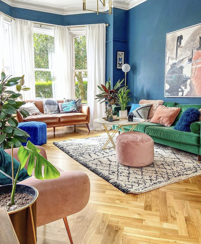 hip vintage living room ideas