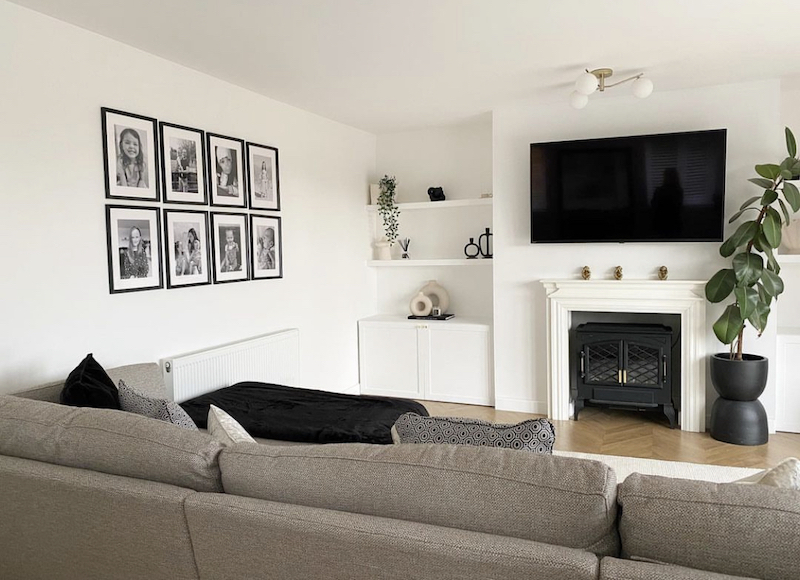 modern black and white living room ideas