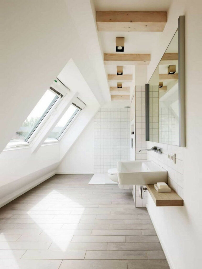 bathroom attic