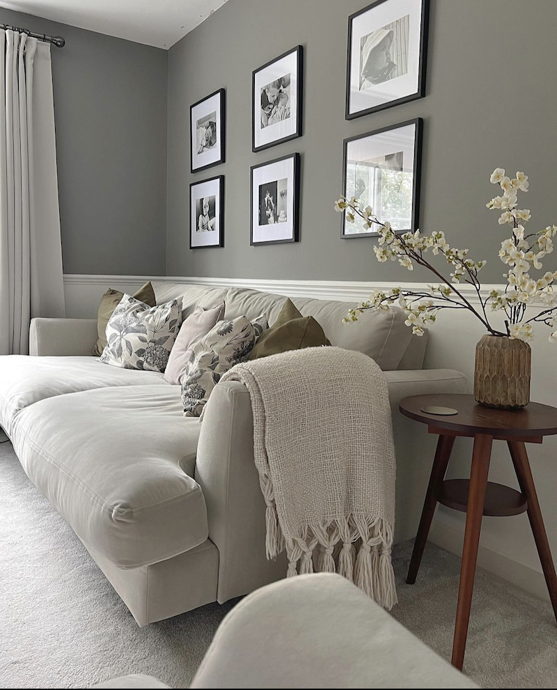 brown and gray living room furniture