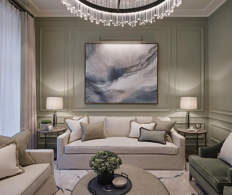 country living room sage green ideas