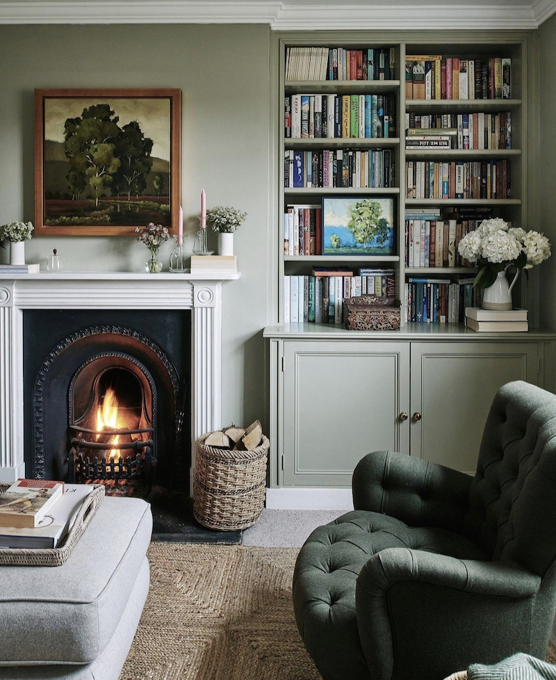 grey and sage green living room ideas