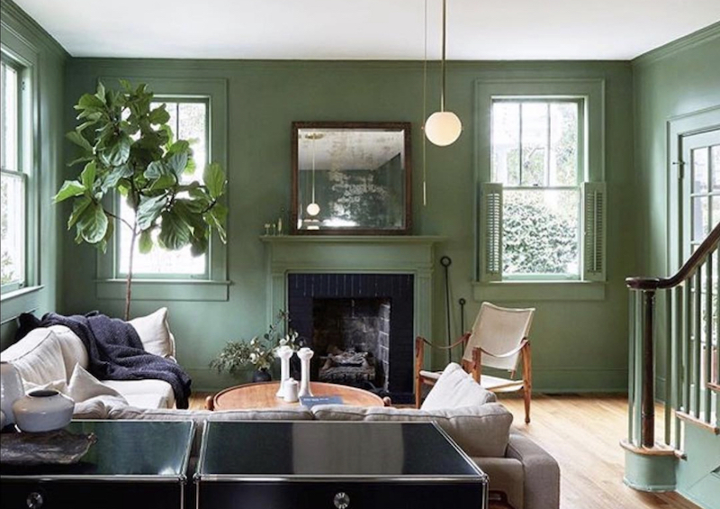 living room ideas sage green sofa