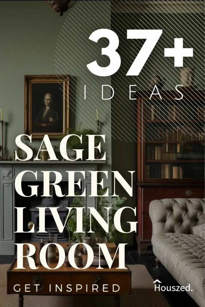 sage green living room idea