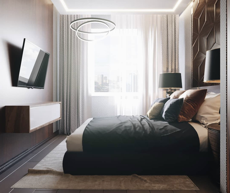 bachelor master bedroom