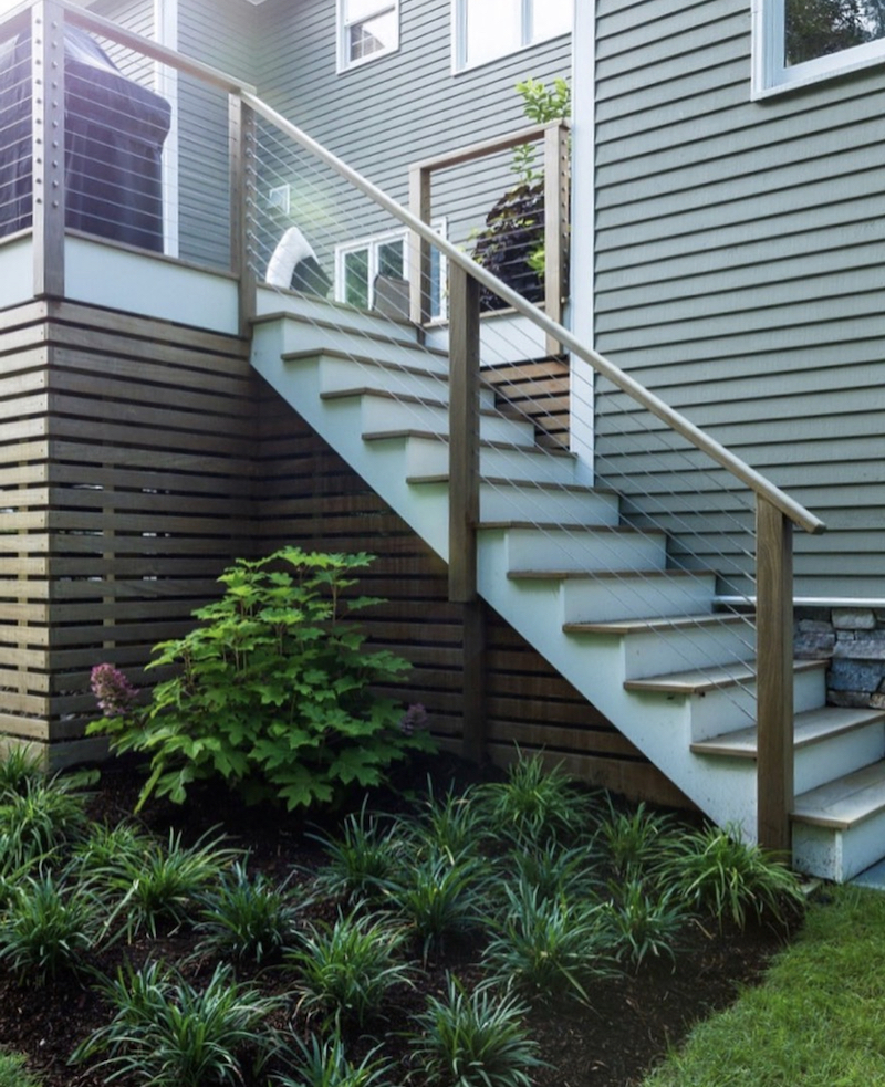 deck skirting ideas for tall decks