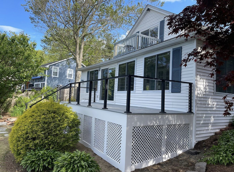 deck skirting ideas lattice