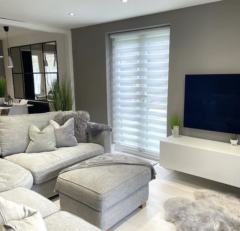 gray living room aesthetics